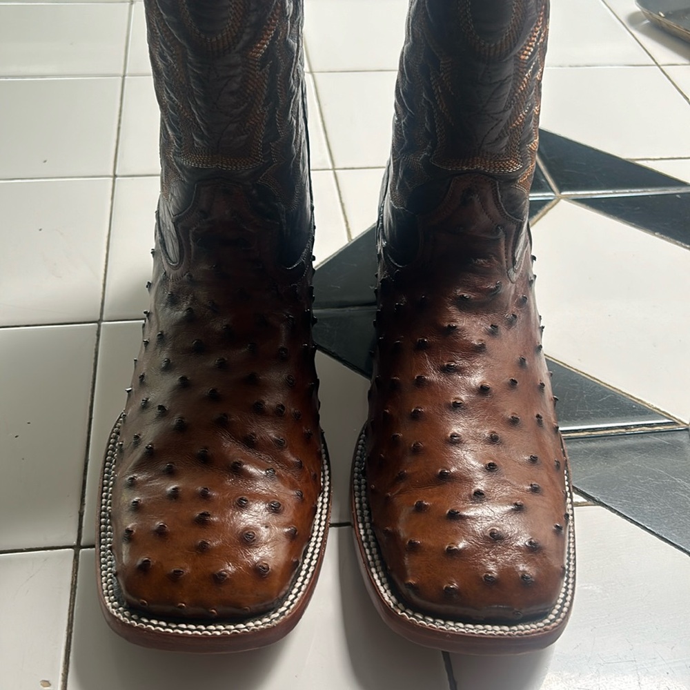 Ostrich boots